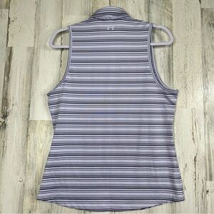 Under‎ Armour Women’s Shirt Size Large Purple Stripes Cherokee Country Club Golf